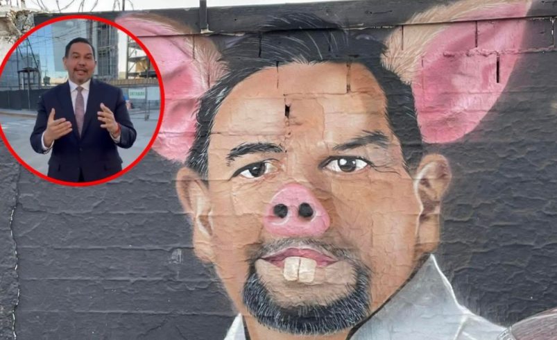 Alcalde de Juárez condena mural con su rostro: "libertad de expresión tiene límites"