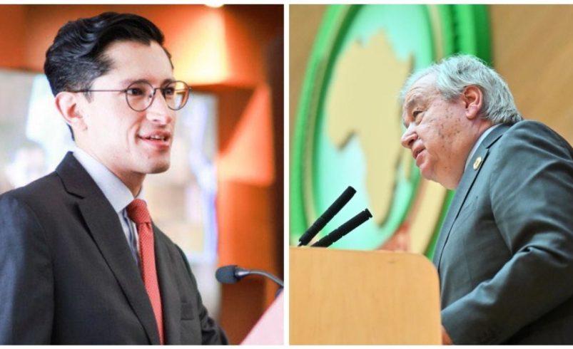 Canciller Velasco conversa con Secretario General ONU