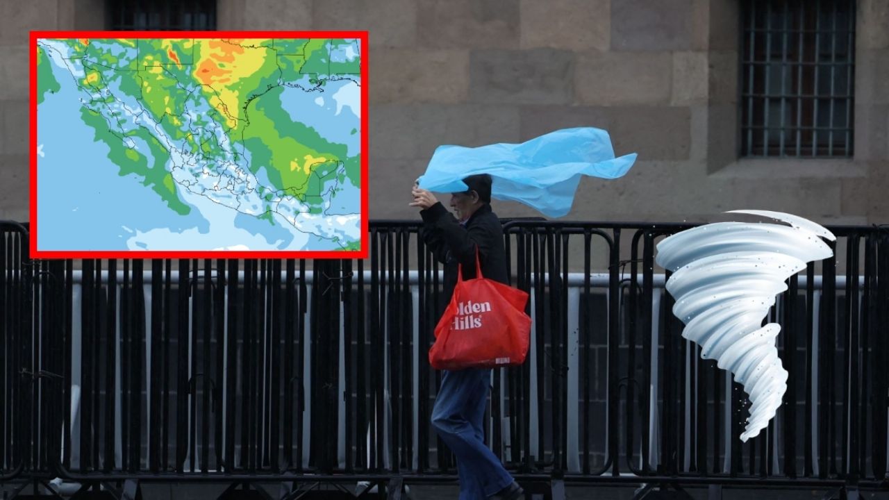 Frente Frío 45 llega este viernes a México: LISTA de estados con fuertes rachas de viento y posibles torbellinos