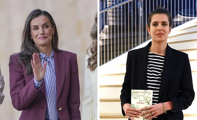 La Reina Letizia y Carlota de Mónaco, unidas por las rayas, el estampado de la primavera