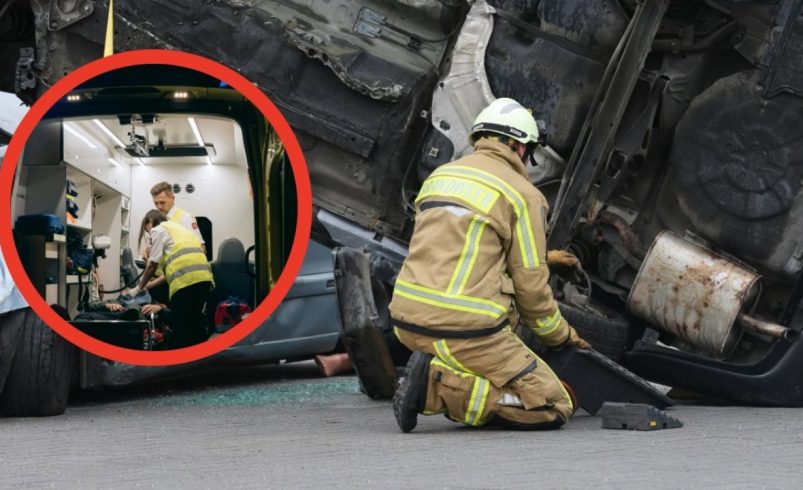 México – Puebla: Pasajero queda prensado tras subir a una combi y ser impactado por un camión