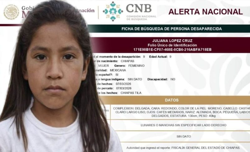 Un par de sandalias y una posible sepultura: las claves detrás de la desaparición de la pequeña Juliana en Chiapas