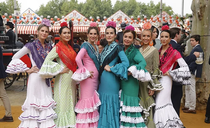 las mejores vestidas de las primeras jornadas de la Feria de abril