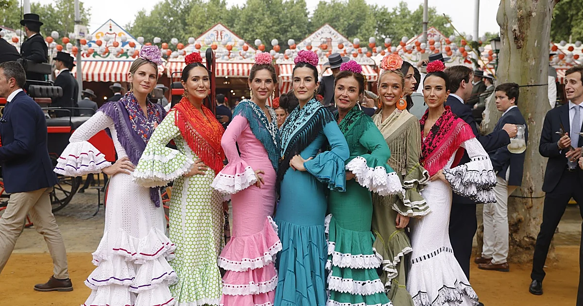 las mejores vestidas de las primeras jornadas de la Feria de abril