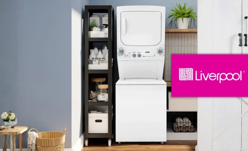 Liverpool remata con descuento superior al 40% y 9 MSI centro de lavado Mabe a gas LP: con inteligencia artificial y tamaño de 24 KG