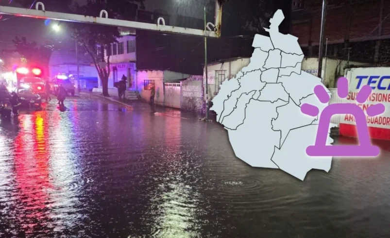 Protección Civil activa ALERTA PÚRPURA en CDMX por intensas lluvias la noche de este lunes 11 de mayo