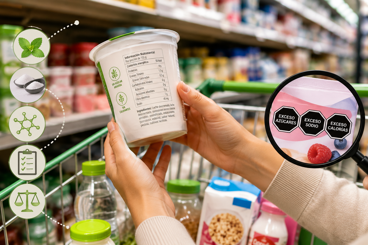 ¿Cómo elegir productos con edulcorantes en el supermercado?